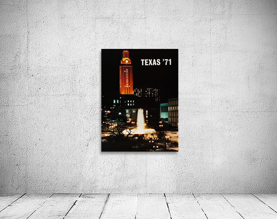 1971 University of Texas Tower Art Wall Preview