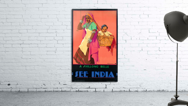 See India travel poster by VINTAGE POSTER