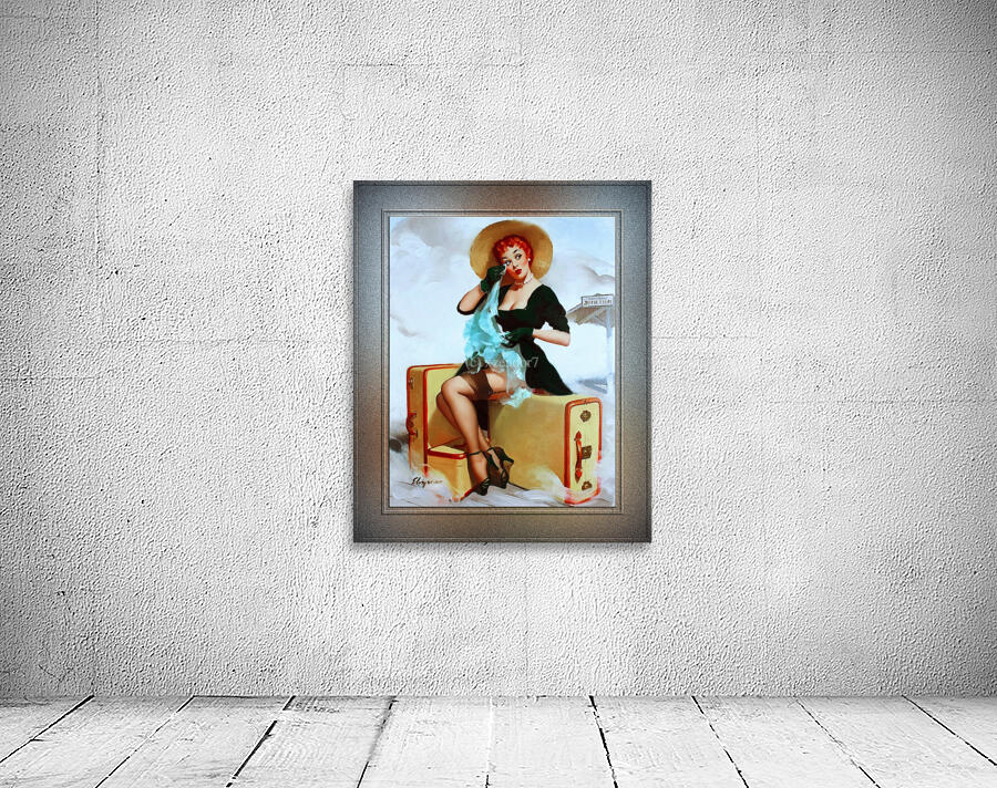 Welcome Traveler by Gil Elvgren Classic Xzendor7 Old Masters Reproductions Wall Preview