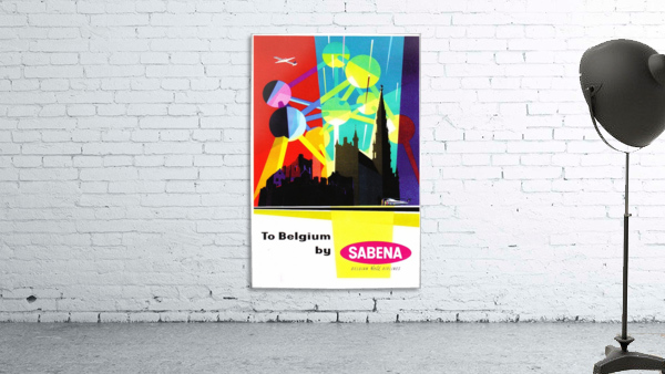 To Belgium by Sabena Belgian World Airlines Wall Preview