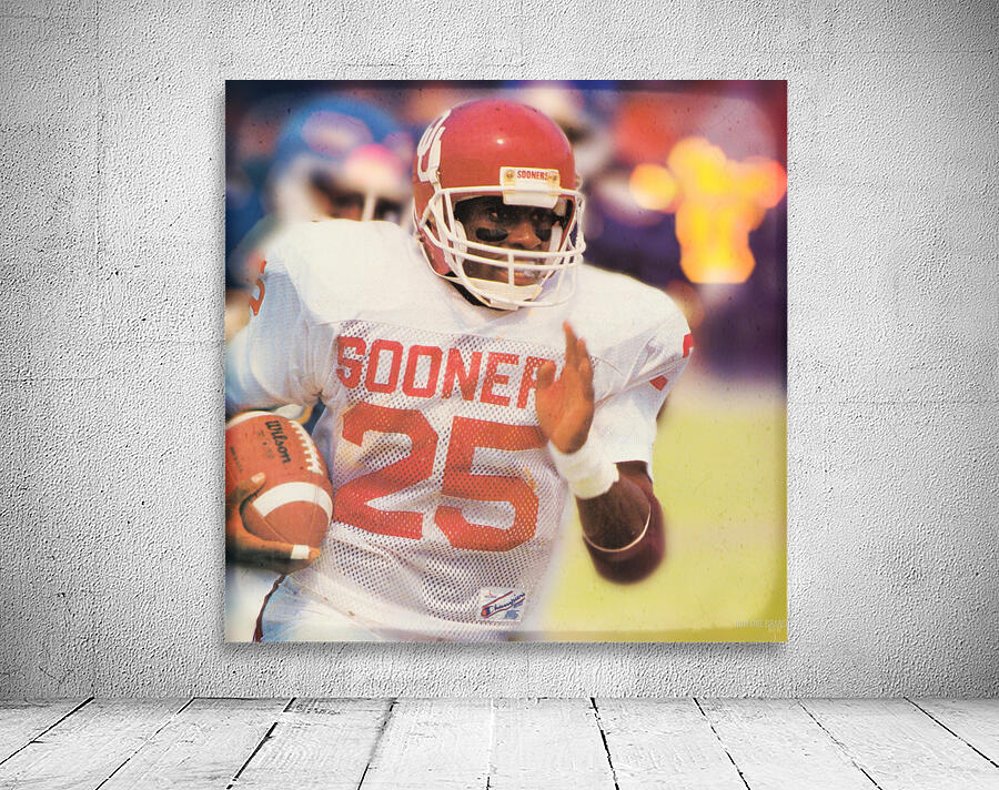 1987 Oklahoma Football Anthony Stafford Art Wall Preview