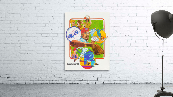 1979 Oklahoma City 89ers Retro Baseball Poster Wall Preview