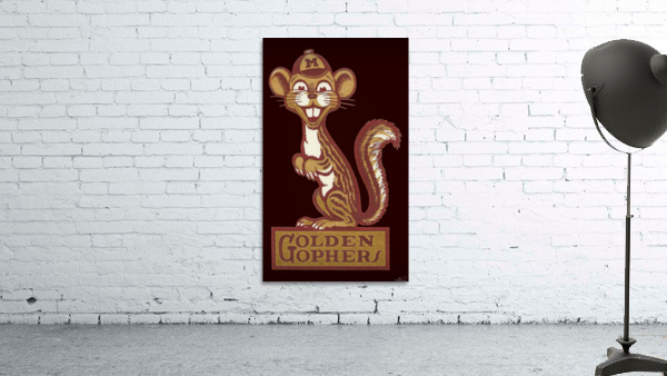 Vintage Minnesota Golden Gophers Art Wall Preview