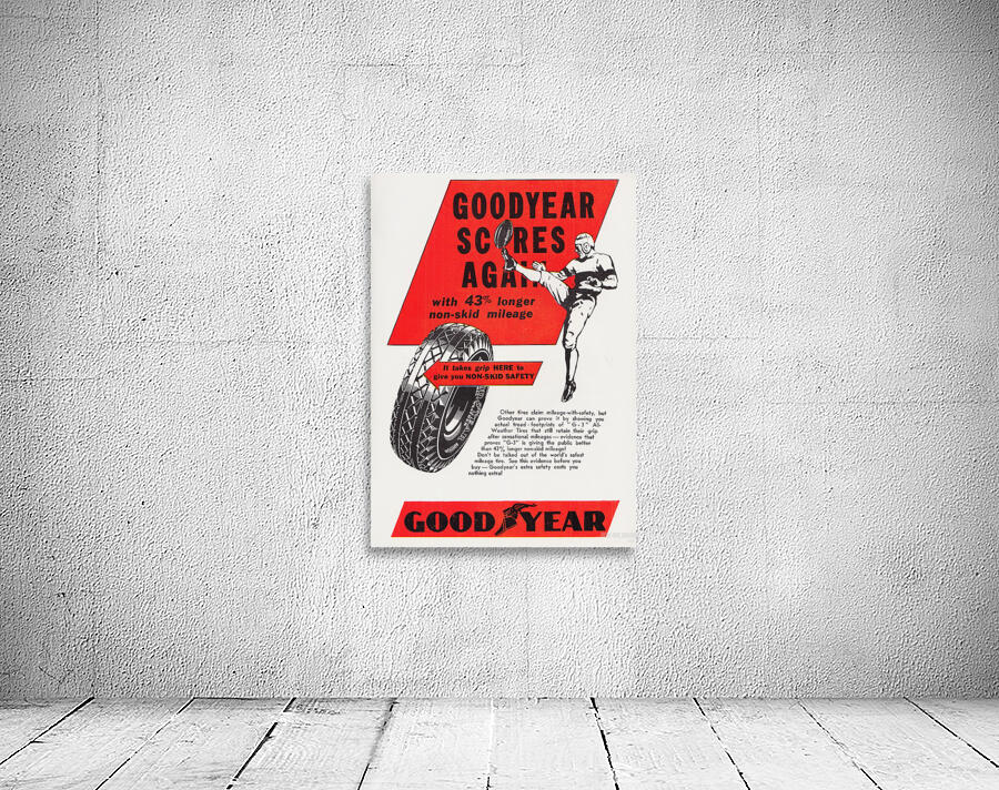 1935 Goodyear Football Advertisement Wall Preview