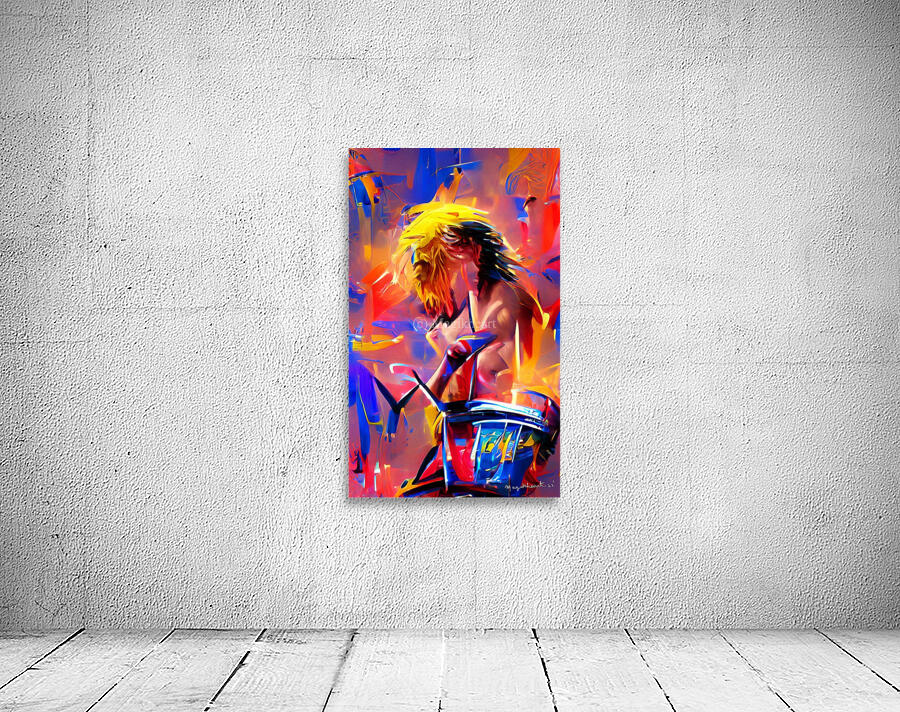 Rock Band Drummer Wall Preview