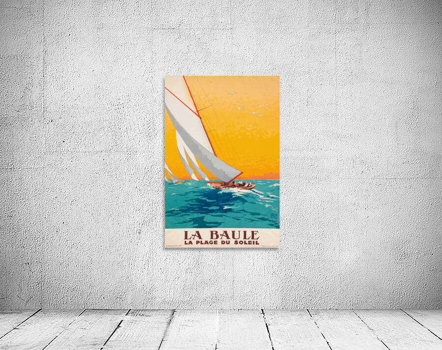 La Baule La Plage du Soleil vintage poster by VINTAGE POSTER