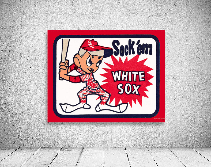 1978 Sock Em White Sox Art Metal Sign Wall Preview
