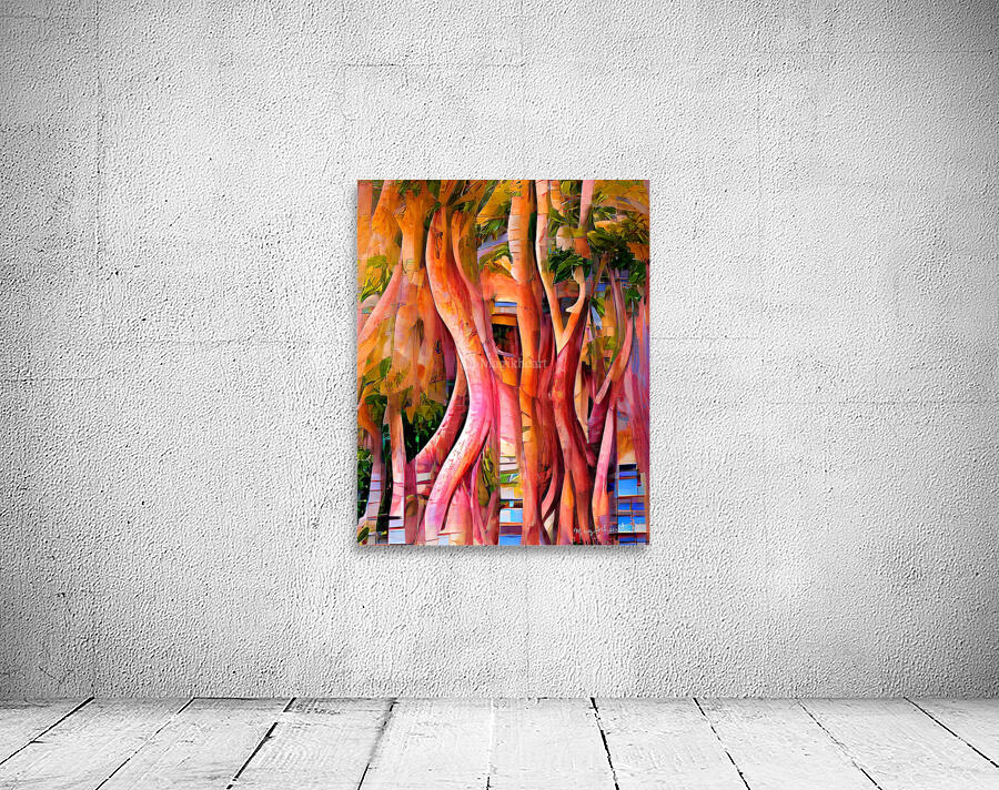 Naples Abstract Banyan Tree Wall Preview