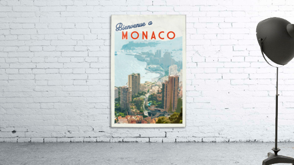 Bienvenue a Monaco poster by VINTAGE POSTER
