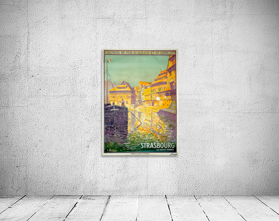 Strasbourg travel poster in 1930 Wall Preview