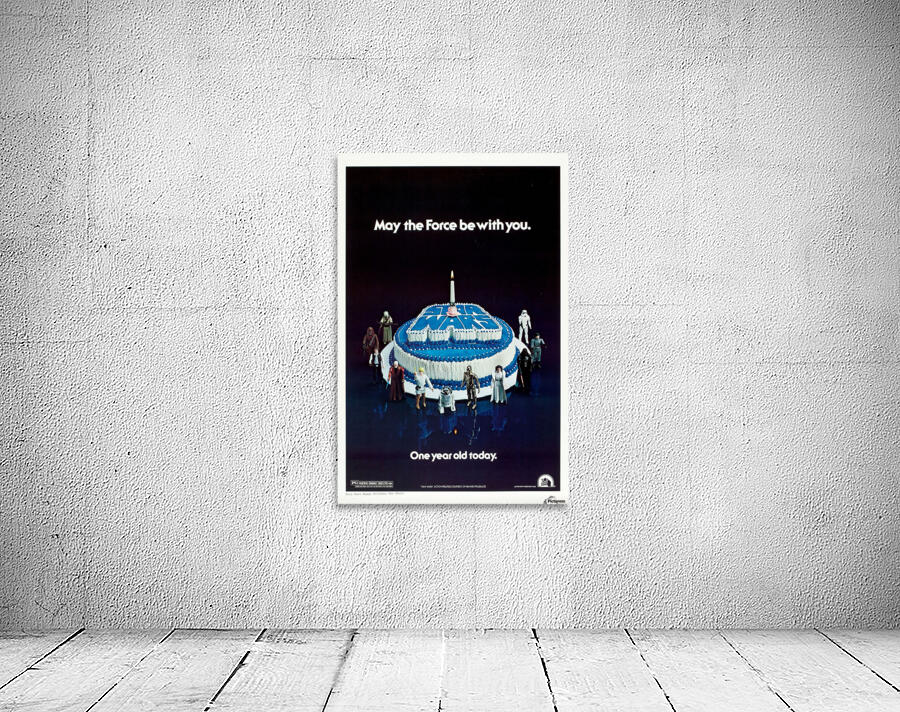 1978 Star Wars Birthday Cake Poster Wall Preview