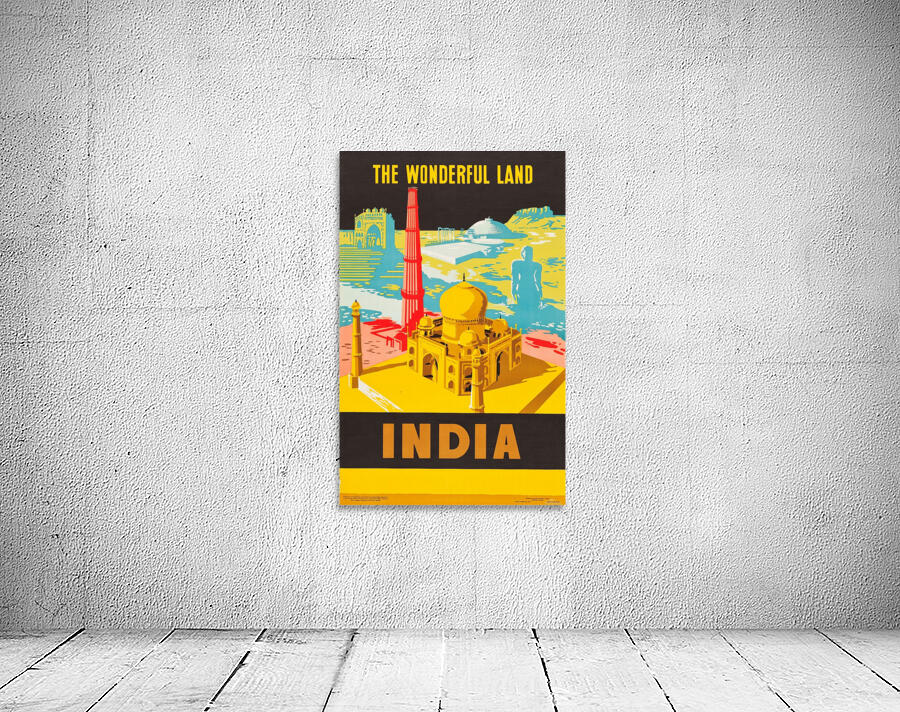 The Wonderful Land India Travel Poster Wall Preview