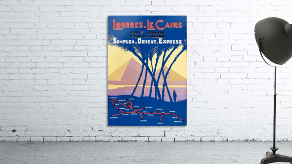 Londres - Le Caire en 7 jours par le Simplon-Orient-Express by VINTAGE POSTER