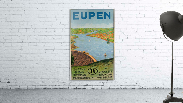 Eupen Belgium original vintage travel poster from 1928 by VINTAGE POSTER
