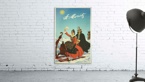 St Moritz Travel Poster by VINTAGE POSTER