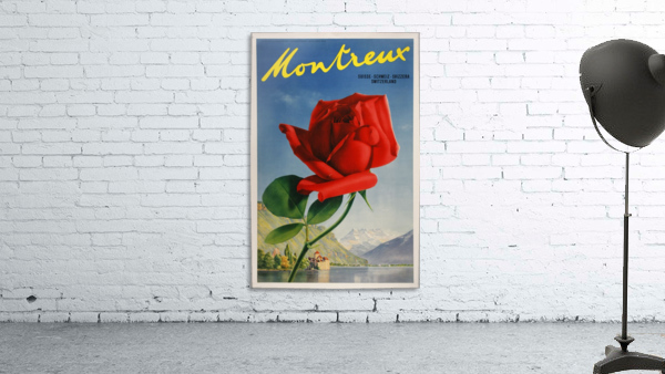 Montreux Switzerland Vintage Poster 1938 by VINTAGE POSTER