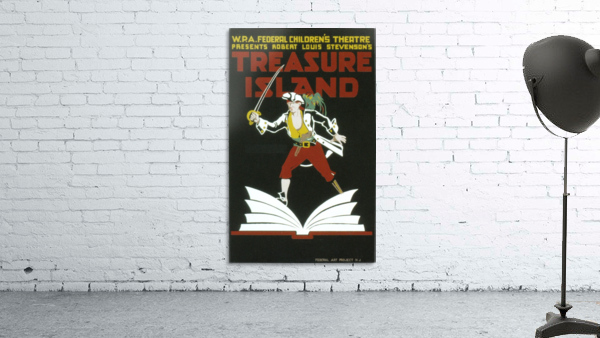 Vintage WPA Poster Treasure Island, 1930 Wall Preview