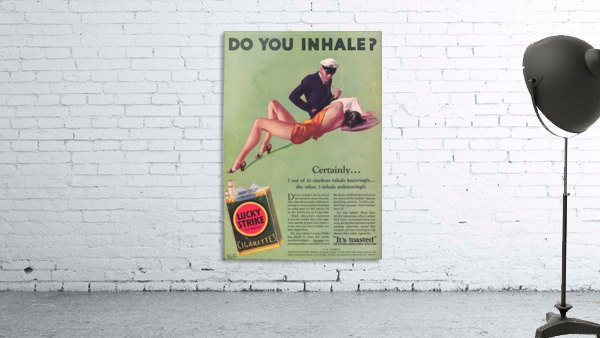 Vintage Cigarette Ad by VINTAGE POSTER