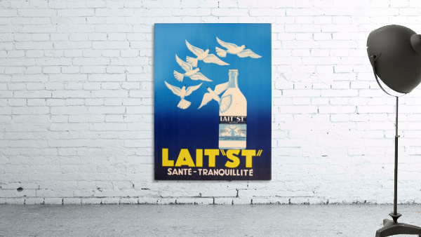 Lait Sante Tranquillite Poster by VINTAGE POSTER