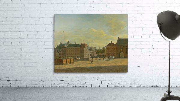Dutch cityscape with figures Wall Preview
