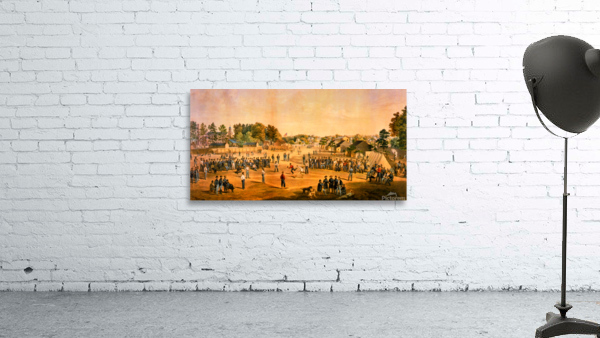 1863 Baseball Art Wall Preview