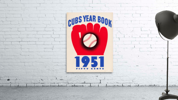 1951 Chicago Cubs Yearbook Art Wall Preview