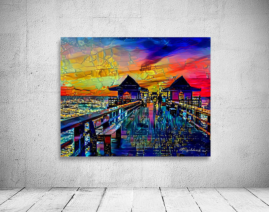 Naples Pier City Lights Wall Preview