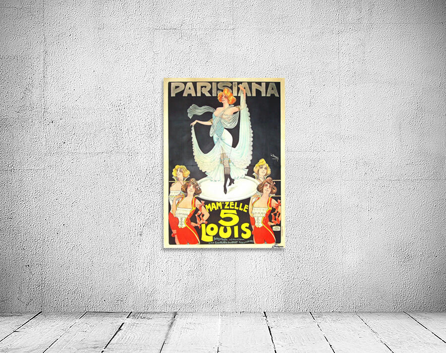 Parisiana Mamzelle Louis V vintage poster by VINTAGE POSTER