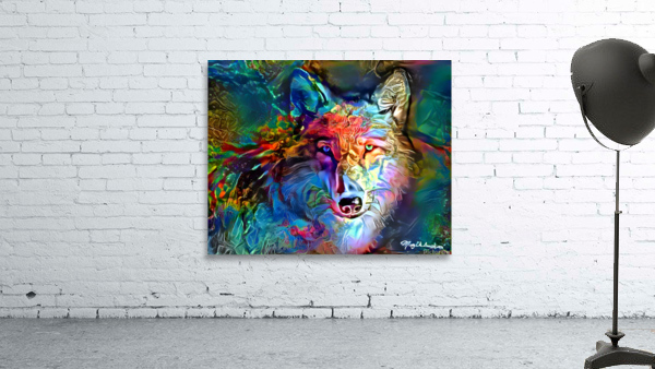 Color Wolf Wall Preview