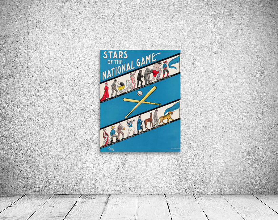 1909 Stars of the National Game Baseball Art Wall Preview