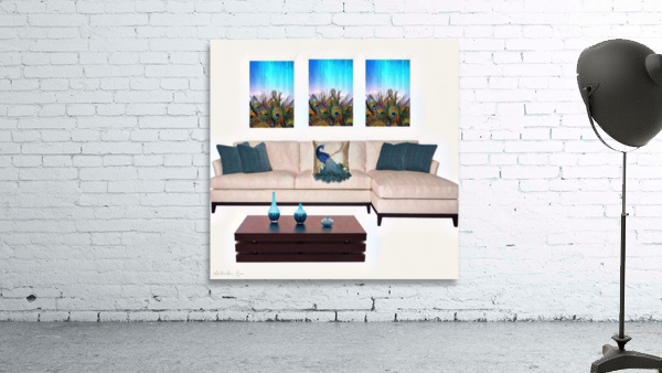 Peacock Sitting Room  by Antonella Eav