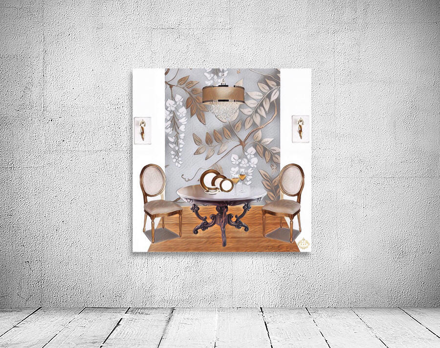 Gold & Silver Dining Room   by Antonella Eav