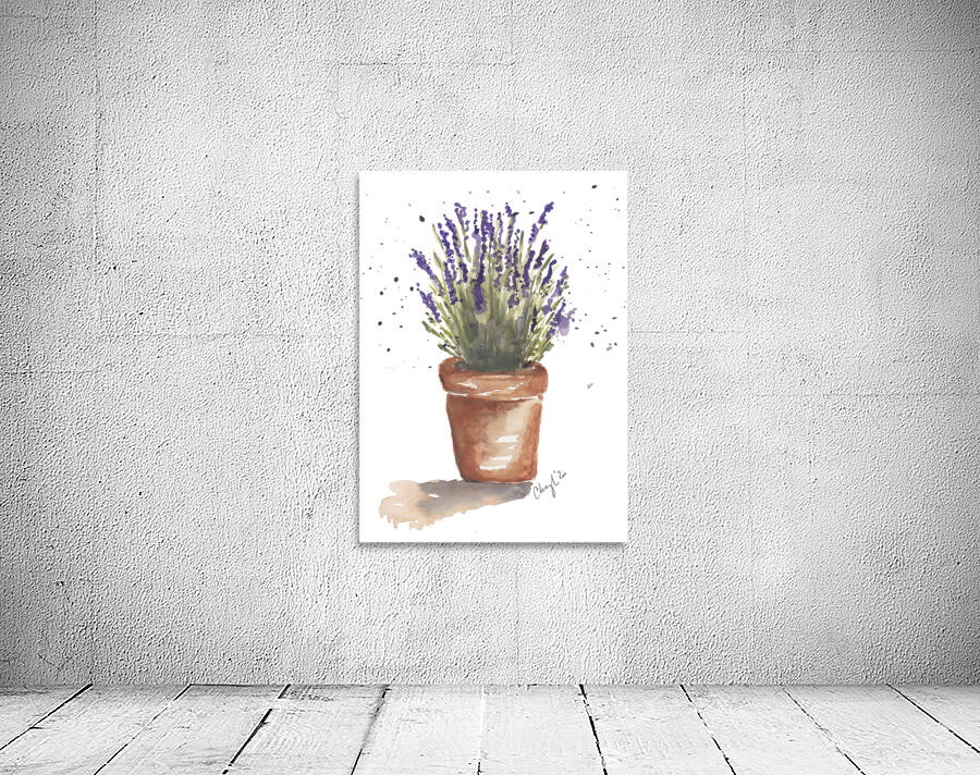  Lavender Watercolor by Cheryl Zapata