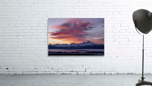 Red Kachemak Sky by Dave Veith