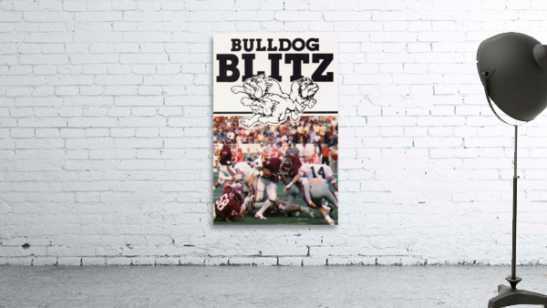 1983 Mississippi State Bulldogs Retro Football Poster Wall Preview