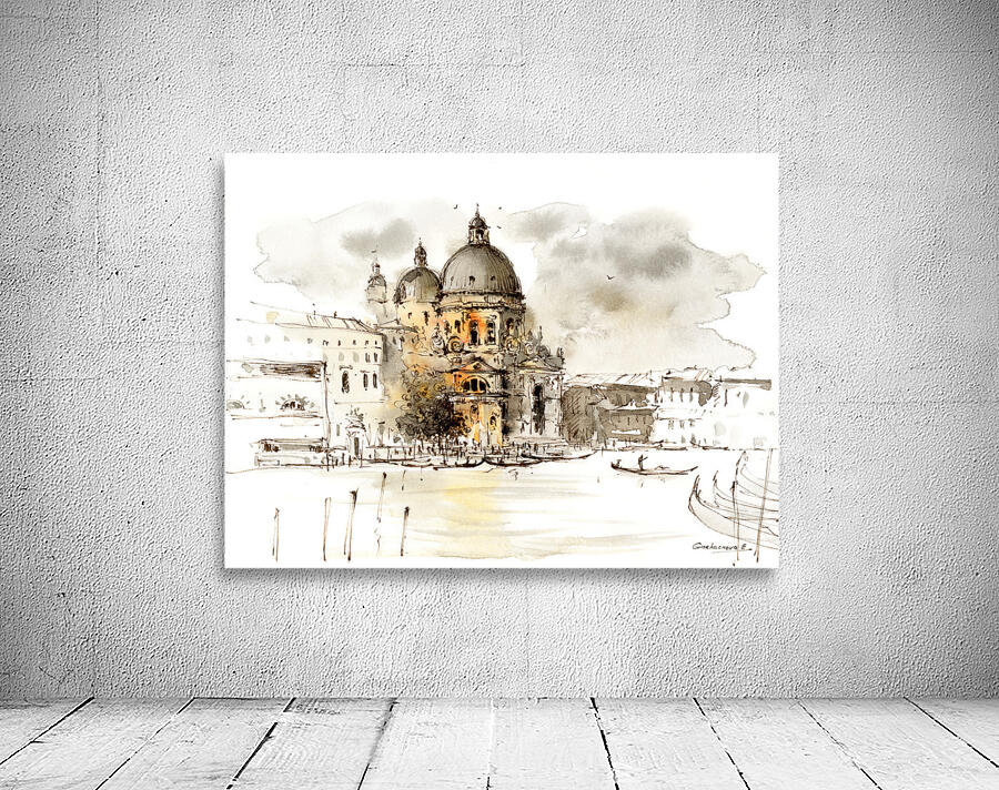 Santa Maria della Salute Venice Italy by Eugenia Gorbacheva