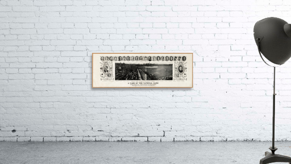 1907 Chicago Cubs A Yard of the National Game  Wall Preview