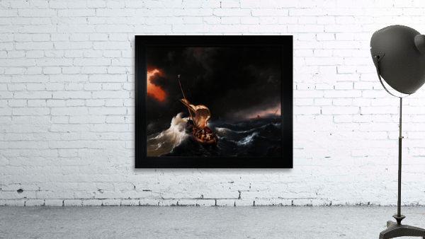 Christ in the Storm on the Sea of Galilee by Ludolf Backhuysen Remastered Xzendor7 Classical Fine Art Old Masters Reproductions Wall Preview