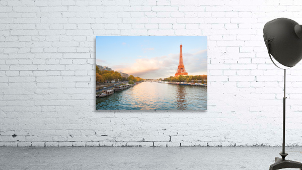 Orange Eiffel tower by Philippe Lejeanvre