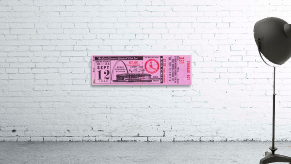 1982 St. Louis Cardinals Ticket Stub Wall Print Wall Preview