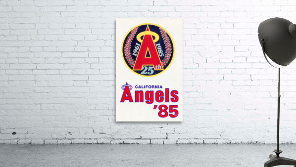 1985 California Angels Retro Poster Wall Preview