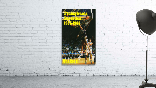 1987 Penn Quakers Basketball Poster Wall Preview