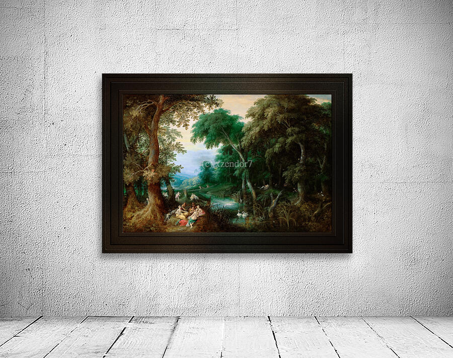 Diana and Her Nymphs by Francken and Keirincx Remastered Xzendor7 Classical Fine Art Old Masters Reproductions by xzendor7