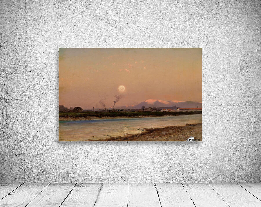 Geneva seen from the Arve river Wall Preview