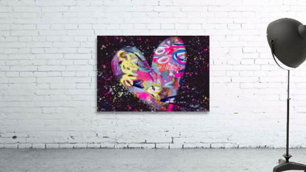 Black Large Heart Wall Preview