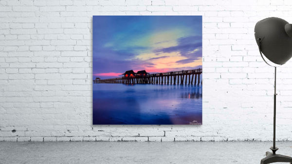 Naples Pier Pastel Night Sky Wall Preview