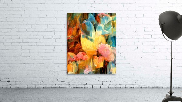 Pastel Flowers Cornucopia  Wall Preview
