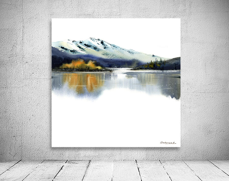 Autumn Mountain Square by Eugenia Gorbacheva