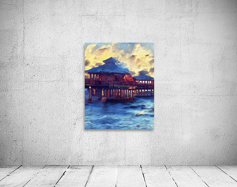 Naples Pier Van Gogh Style Beauty Wall Preview