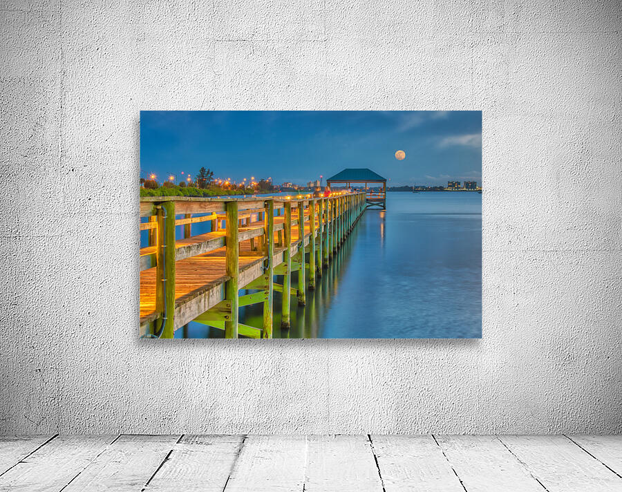   Melbourne Riverside Park Moonrise Wall Preview